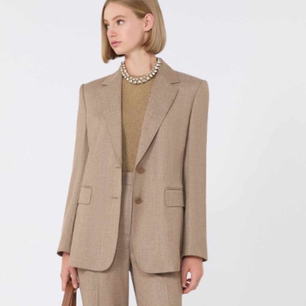 MaxMara Tan Women's Blazer